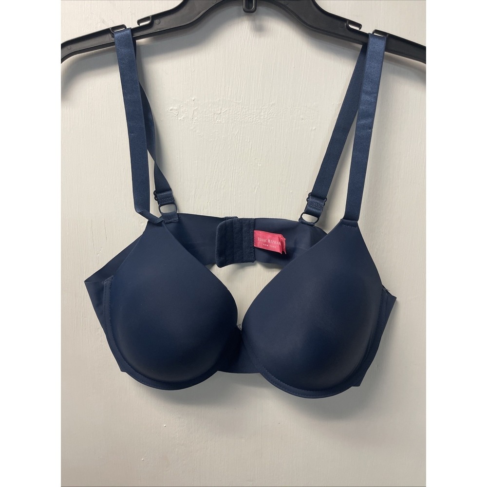 Isaac Mizrahi Blue Underwire Bra 40C With Adjustable Straps & Hook Closure